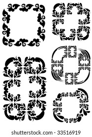 vector victorian frames
