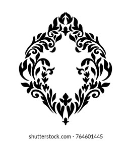 Vector . Victorian style. Ornate element for design and place for text. Ornamental patterns for wedding invitations, birthday and greeting cards.