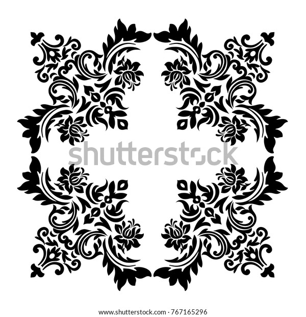 Vector Victorian Style Ornate Element Design Stock Vector Royalty Free 767165296