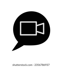 Vector video call icon vector illustration video chat icon vector