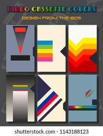 Vector Video Cassette Box Covers