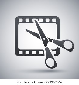 Vector Video Editing Icon