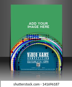 Vector Video Game  Brochure, Flyer, Magazine Cover & Poster Template