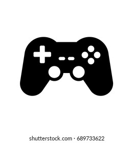 Vector video game controller icon with joysticks