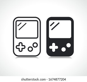 Vector video game flat icons