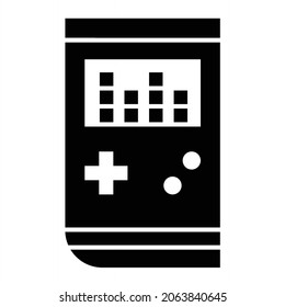 Diseño de iconos glifos de videojuegos vectores
