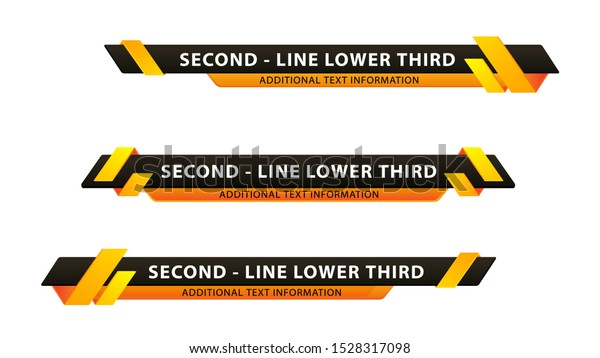 白い背景にベクター画像の見出しタイトルまたはテレビのニュースバーデザインテンプレート のベクター画像素材 ロイヤリティフリー
