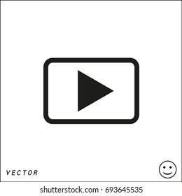 Vector video icon
