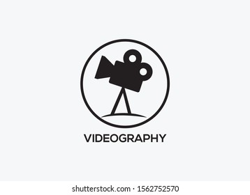 vector of videography logo sign eps format