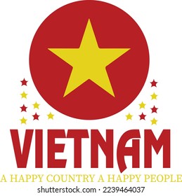 Vector Vietnam, Vector printing for T-shirt, printing for T-shirt, Vector illustration.