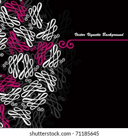 Vector Vignette background.