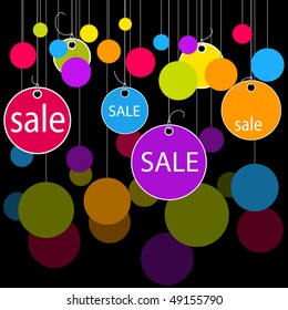 vector of vignettes with sale