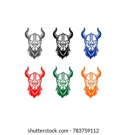 vector viking isolated on white background eps 10