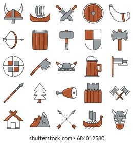 Vector Viking Nordic Icons Pack