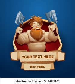 vector Viking warrior banner 5