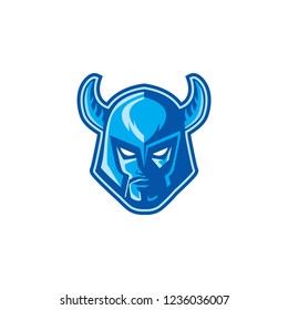 VECTOR VIKING WARRIOR HEAD ILLUSTRATION FOR ESPORTS GAMING LOGO