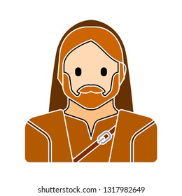 vector viking warrior illustration isolated