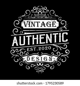 Whiskey Label Vintage Hand Drawn Border Stock Vector (Royalty Free ...