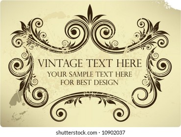 Vector vintage background