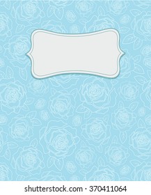 Vector vintage background with beautiful roses