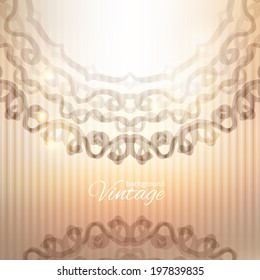 vector vintage background with circle pattern and stripes