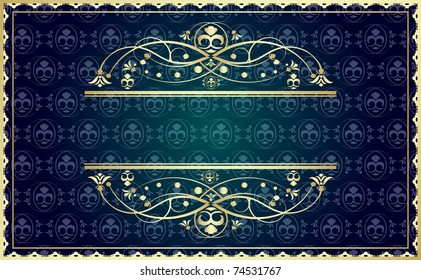 Vector vintage background for design with custom text.