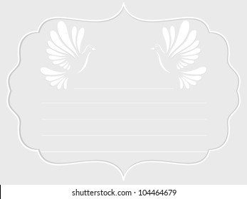 Vector vintage background with doves eps10