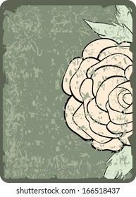 vector vintage background with flowers