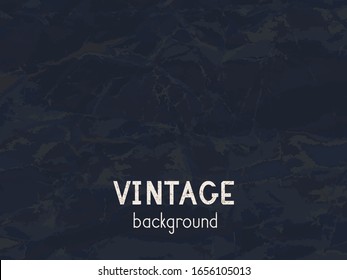 Vector vintage background. Grunge texture of old paper. Blue color.