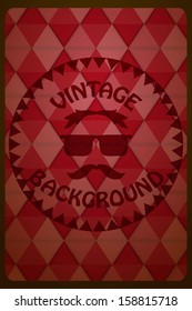 Vector vintage background, hipster syle,  eps 10 file with transparency effects