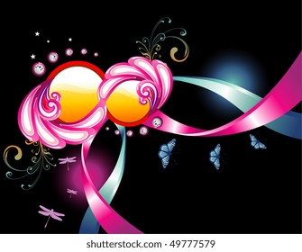 vector vintage background illustration