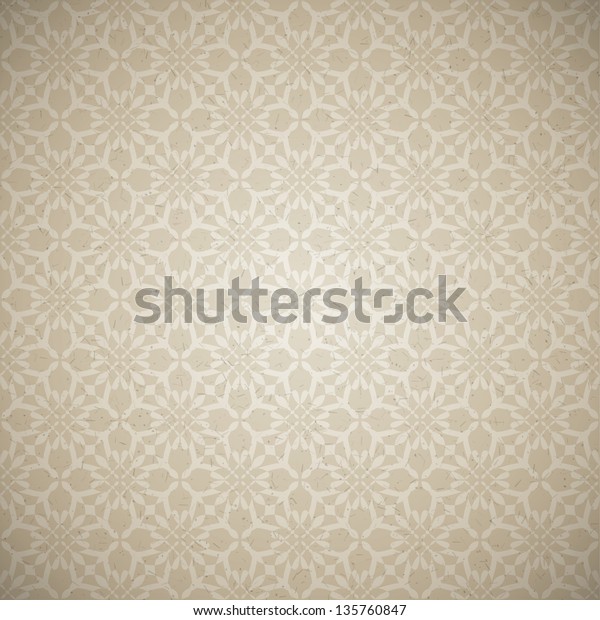 Vector Vintage Background Old Wallpaper Texture Stock Vector Royalty Free