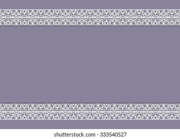 Vector vintage background with ornaments on the edges
