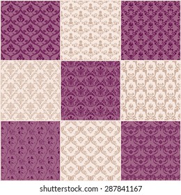 Vector Vintage background. Seamless pattern ornament and decoration design