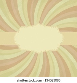 Vector vintage background with space for your text