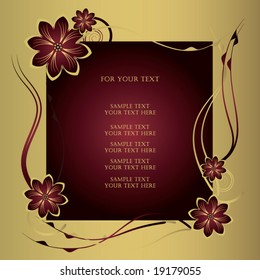 Vector vintage background with space for your text