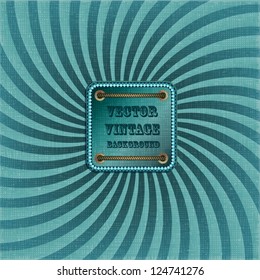 Vector vintage background, spiral on texture background