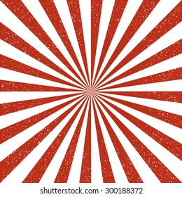 Vector Vintage background with Sun rays. Old paper with stains