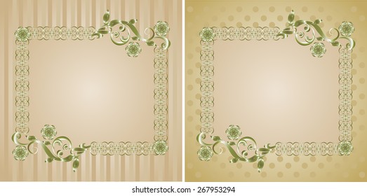 Vector vintage backgrounds for text.