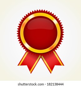 Vector Vintage Badge Red Award Space Stock Vector (Royalty Free Vector Vintage Badge Red Award Space Stock Vector (Royalty Free