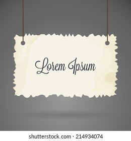 Vector vintage banner
