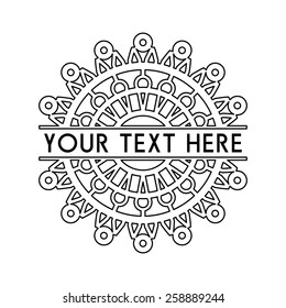 Vector Vintage Banner With Decorative Elements For Logos, Stickers, Labels, Tags And Other Design.