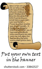 vector vintage banner for your text