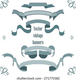 Vector vintage banners