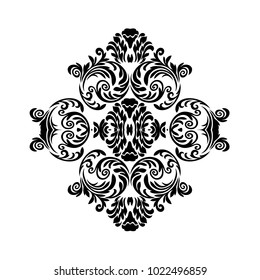 Vector Vintage Baroque card. Vector Ornamental frame. Elegant Baroque Style border frame engraved with Rococo ornament. Decorative frame border cover.