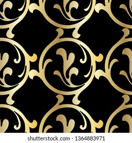 Vector vintage baroque ornament. Retro pattern antique style acanthus. Seamless pattern