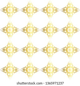 Vector  vintage baroque ornament. Retro pattern antique style acanthus. Seamless pattern