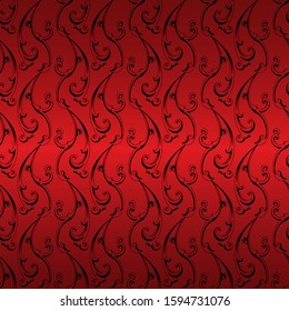 Vector vintage baroque ornament. Retro pattern antique style acanthus. Seamless pattern