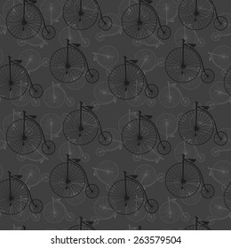 vector vintage bicycle pattern