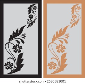 Vector vintage con negro y marrón.eps